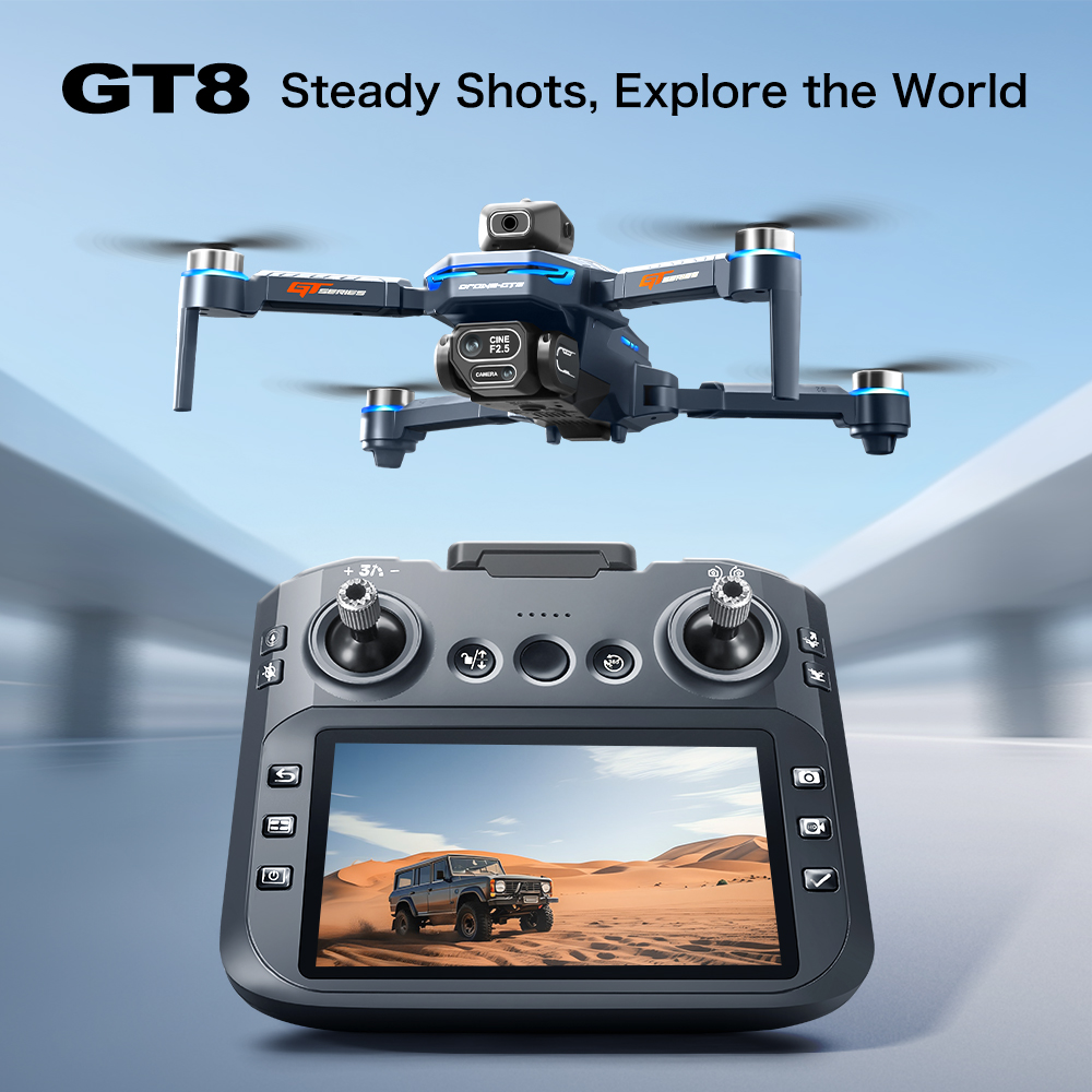 Drone Controller Screen - GT8 Obstakelvermijding Luchtdrone – HD borstelloze