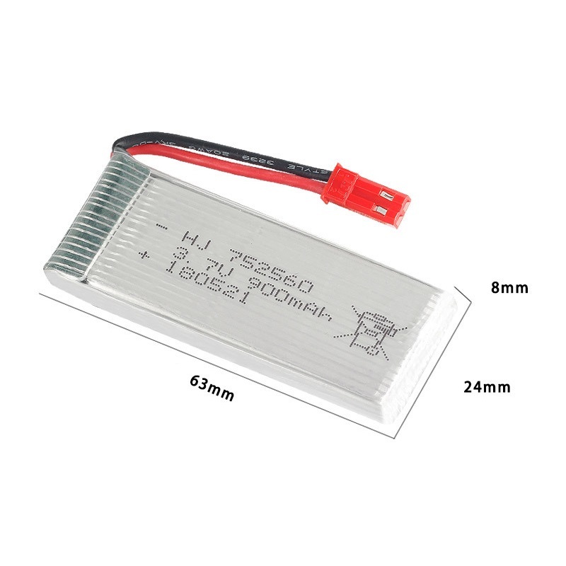 JST 3.7V 900mAh Oplaadbare Bat - Eachine Drone E58 recensie en prijs